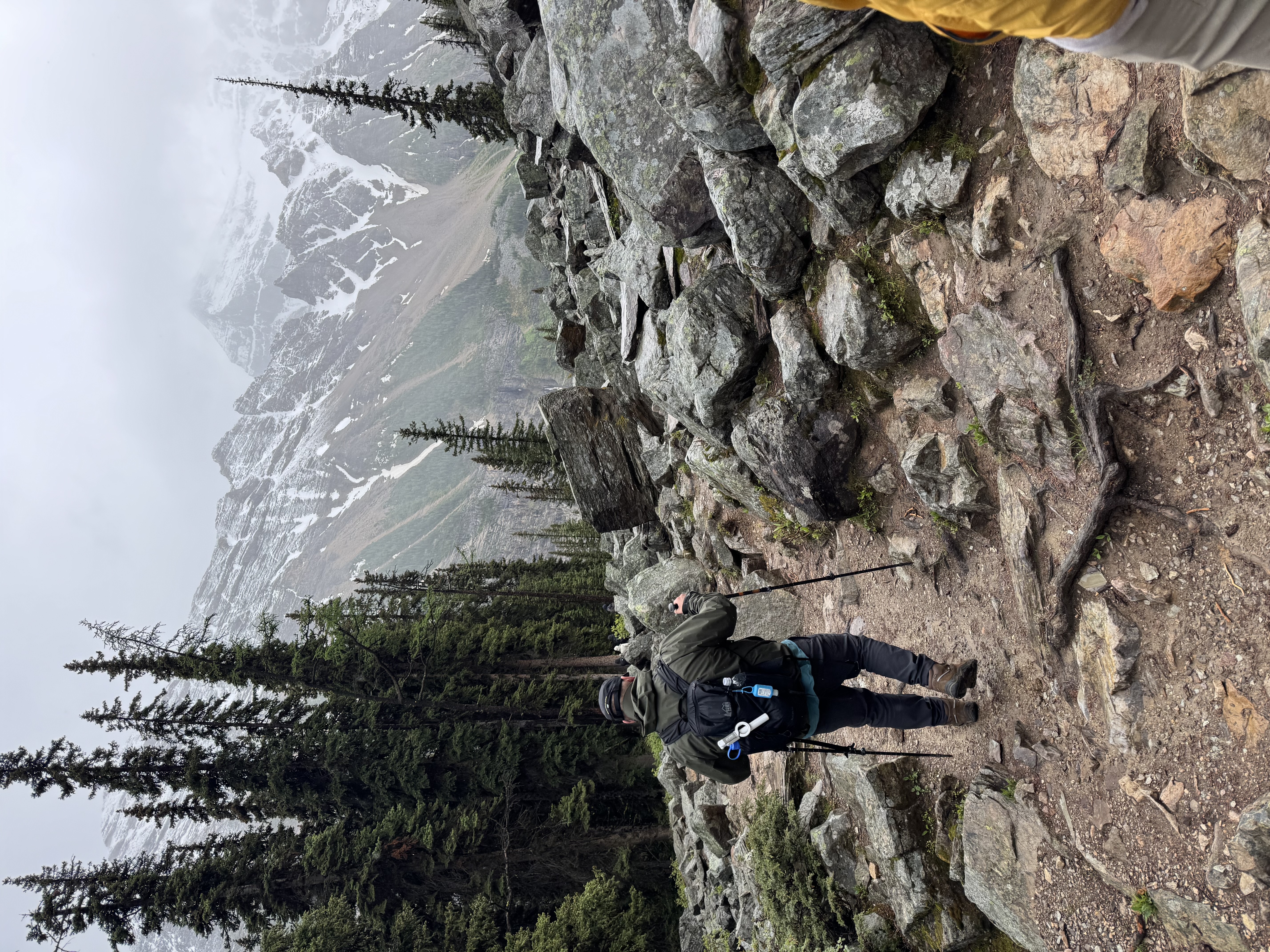 Mardi Tebio hiking in Banff