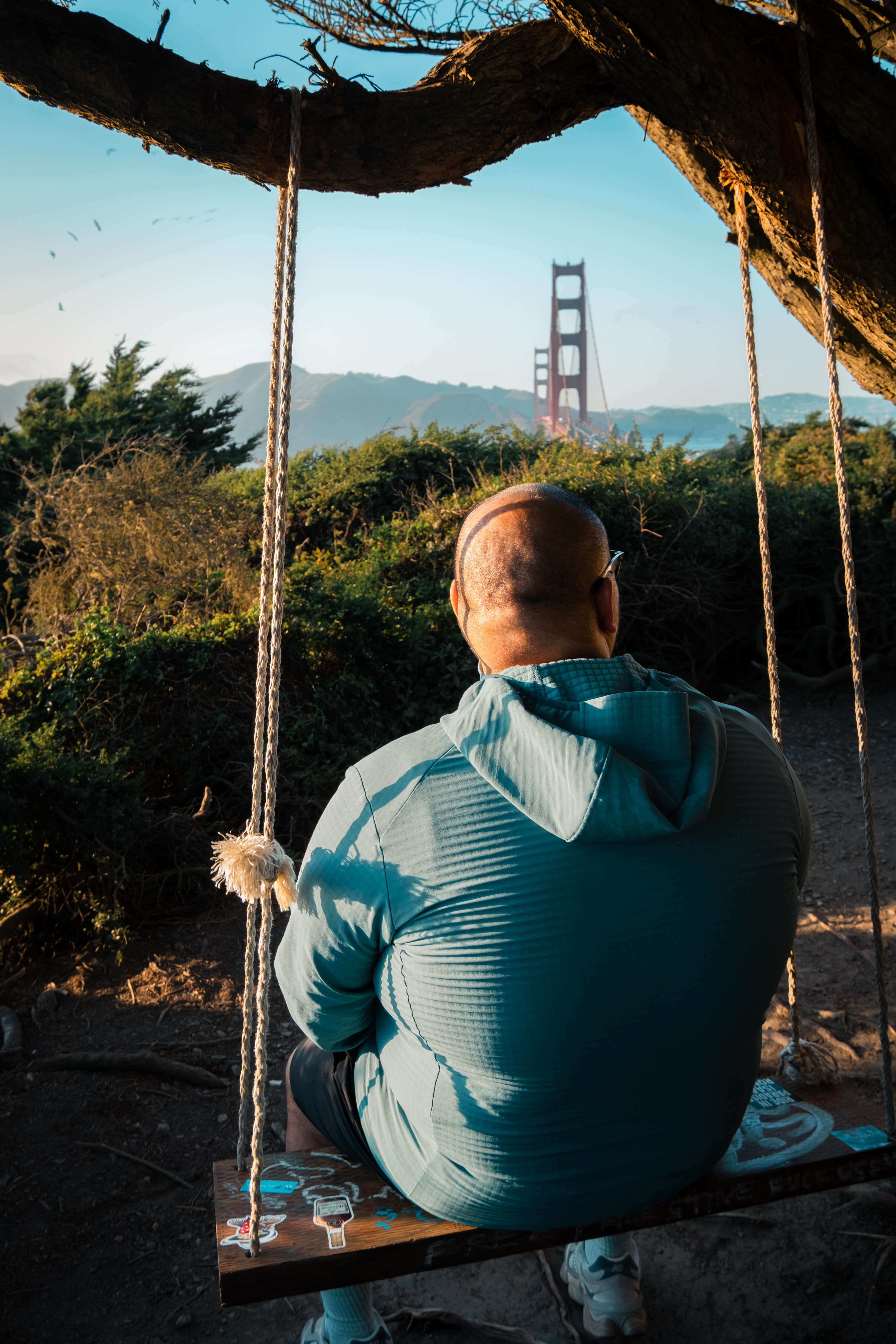 Mardi Tebio near the Golden Gate Bridge in San Francisco