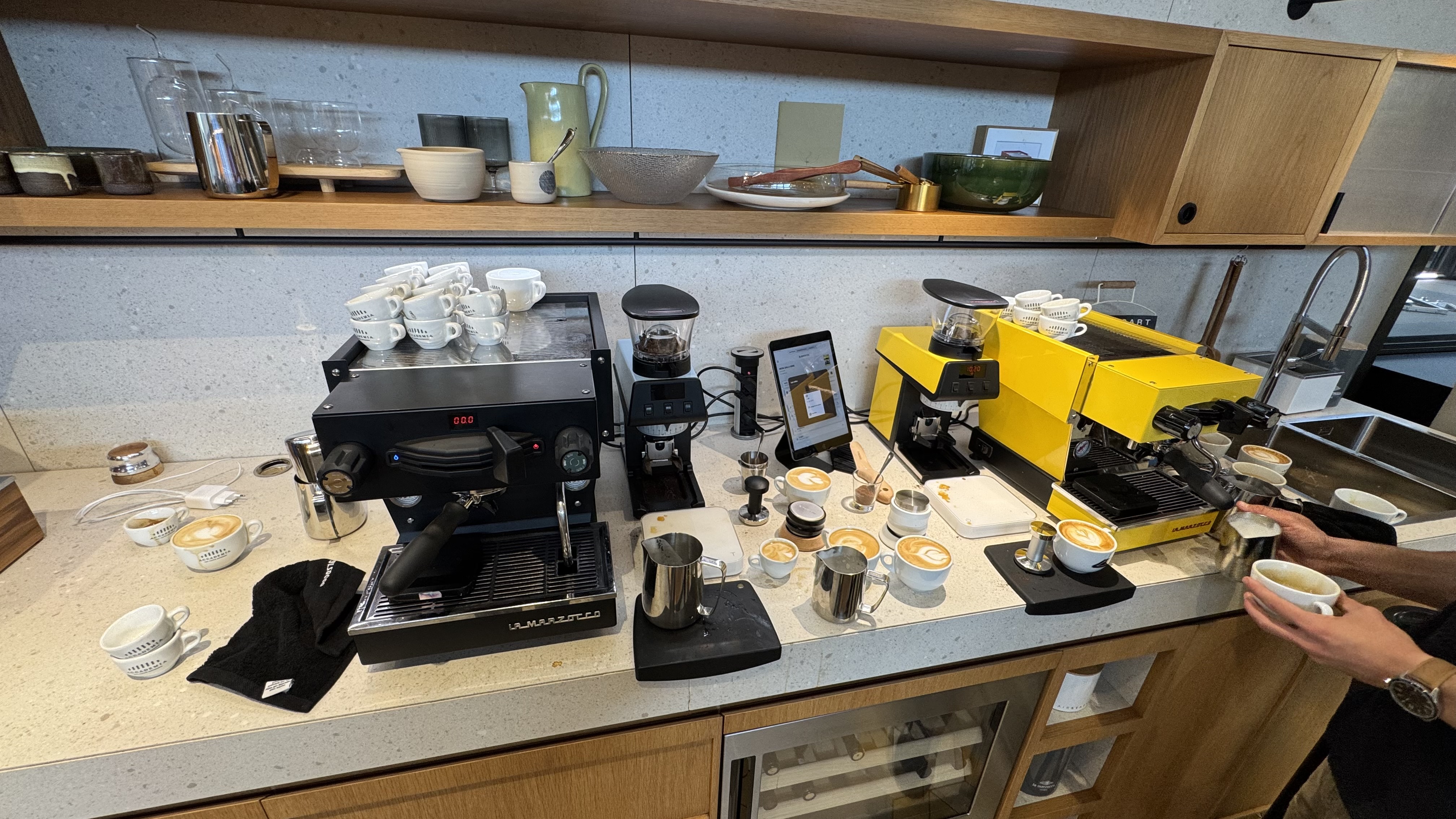 Espresso station used for dialing in and pulling shots