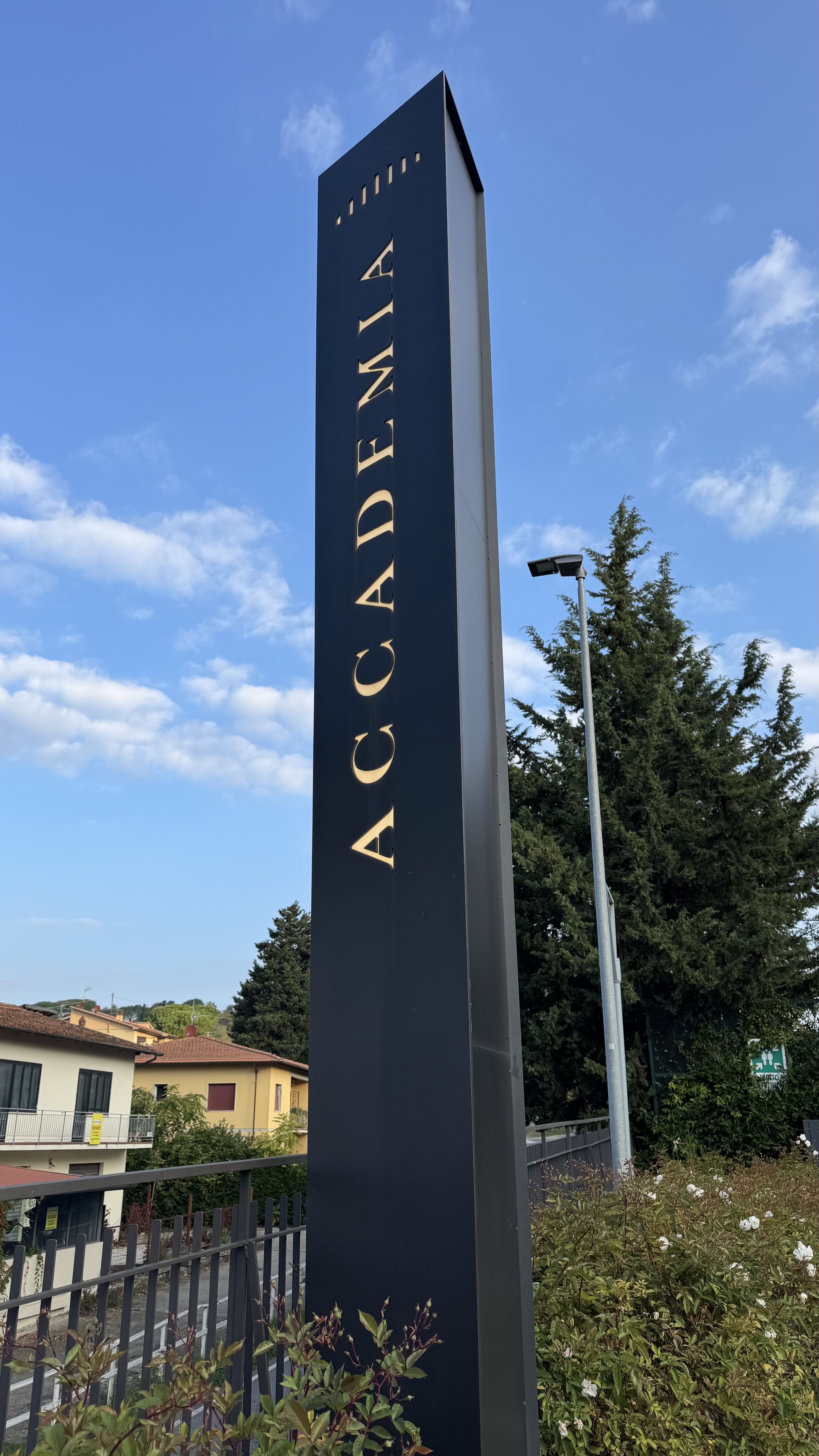 Accademia del Caffè Espresso sign at the end of the visit